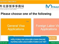 Mẫu form xin visa Đài Loan online và hướng dẫn cách điền form chi tiết